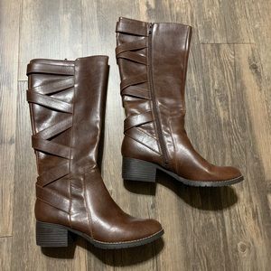 Faux Leather Boots